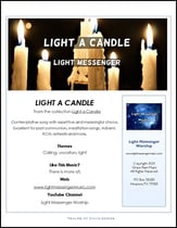 Light a Candle Three-Part Mixed choral sheet music cover
